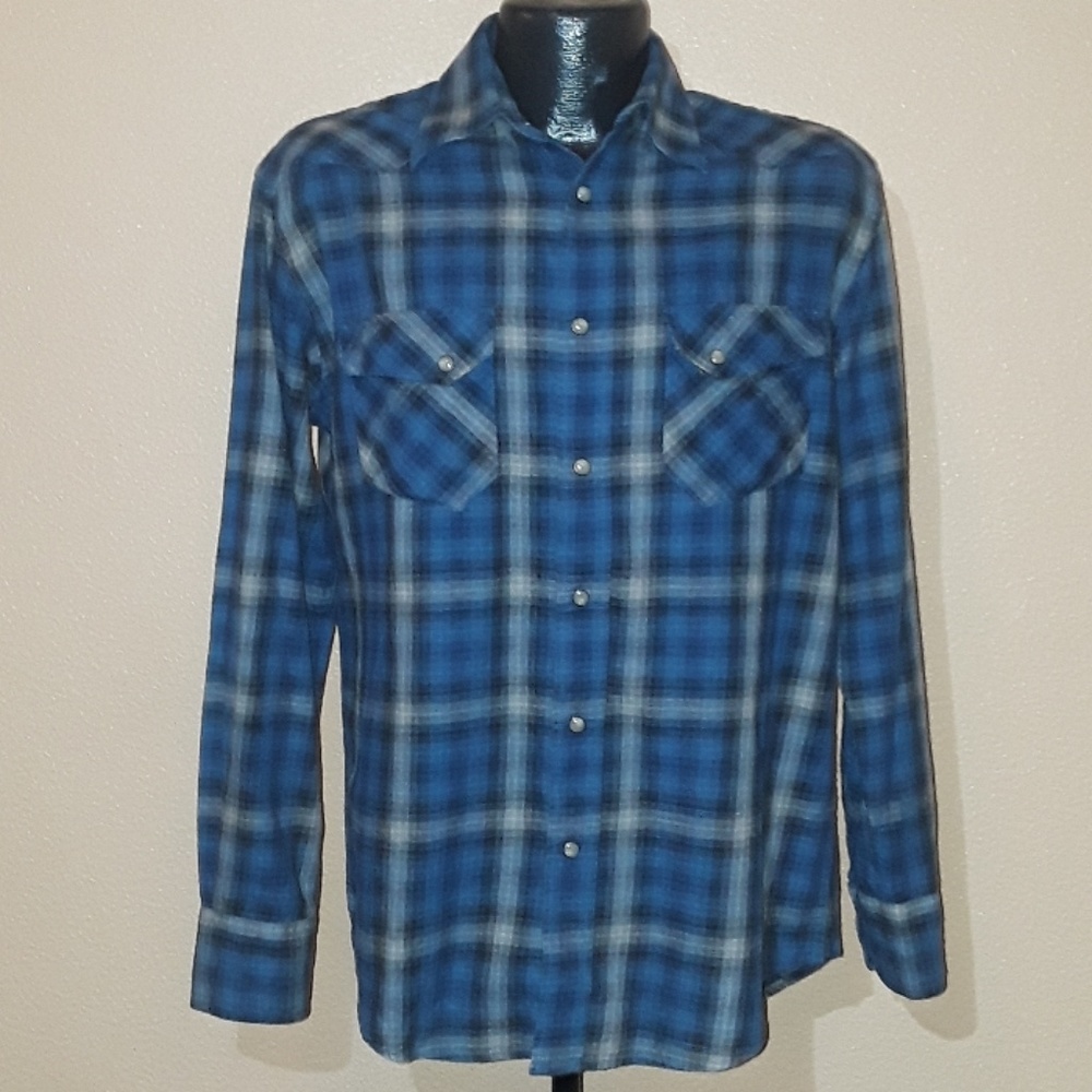 Lucky Brand/Pendleton pearl snap Austin sz S